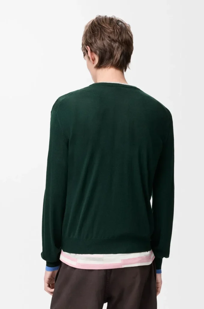 Pullover aus Wolle Grün/Blau