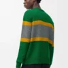 Pullover aus Wolle Grün/Grau