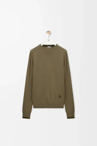 Pullover aus Wolle Grün/Khaki-Grün