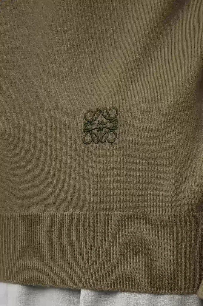 Pullover aus Wolle Grün/Khaki-Grün