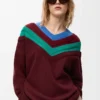 Pullover aus Wolle Grün/Rot/Mehrfarbig