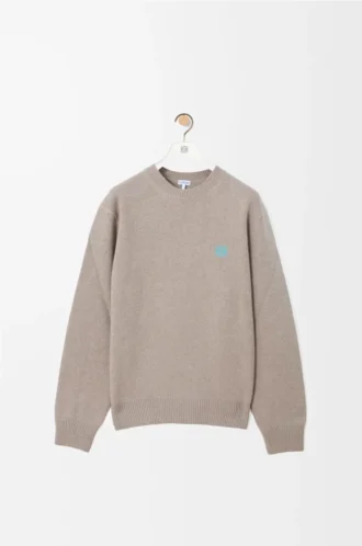 Pullover aus Wolle Hellgrau