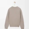 Pullover aus Wolle Hellgrau
