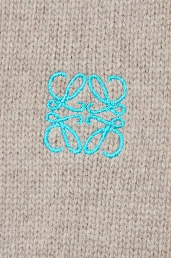 Pullover aus Wolle Hellgrau