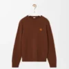 Pullover aus Wolle in Braun