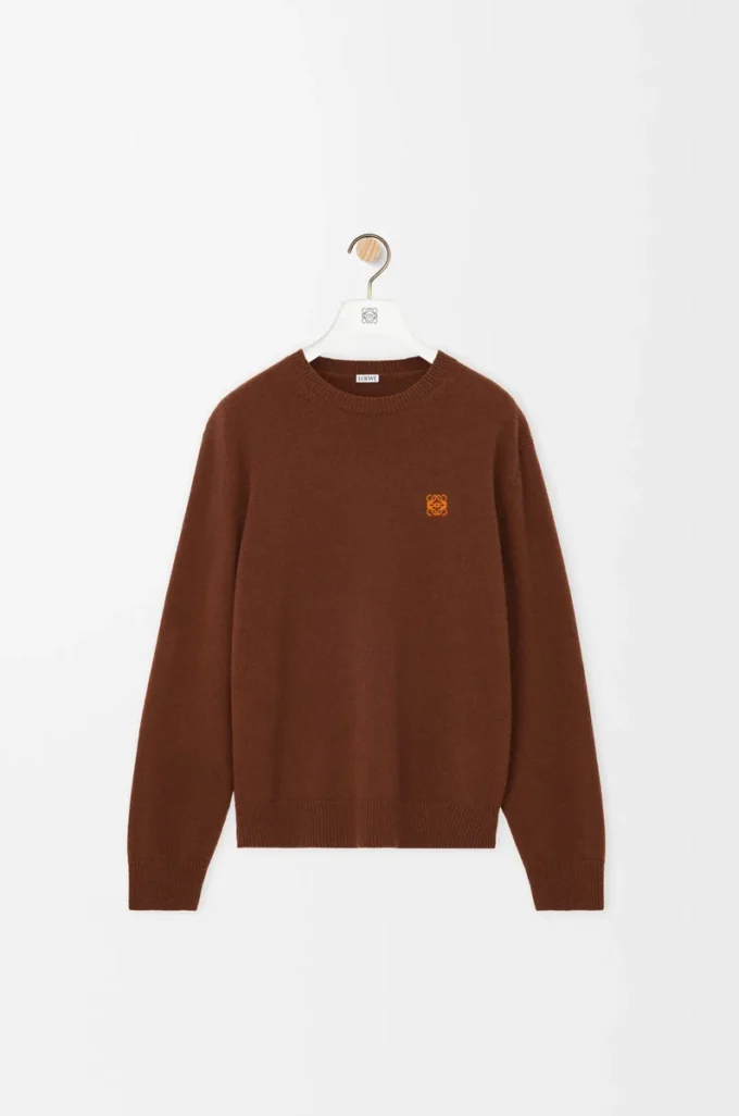 Pullover aus Wolle in Braun