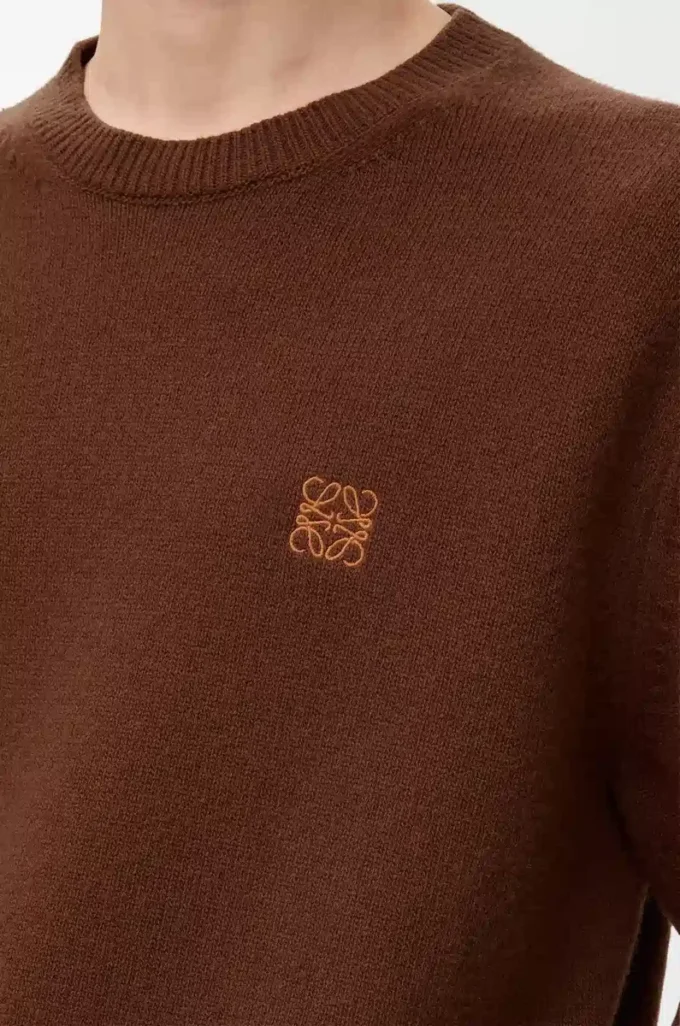 Pullover aus Wolle in Braun