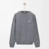 Pullover aus Wolle in Grau meliert