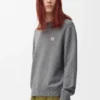 Pullover aus Wolle in Grau meliert