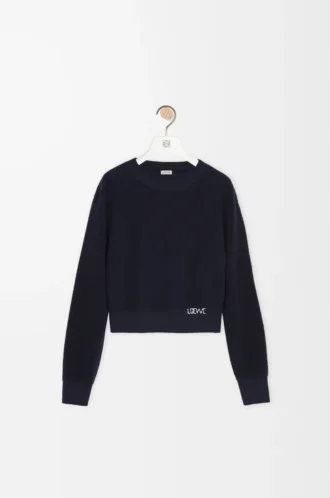 Pullover aus Wolle in Marineblau