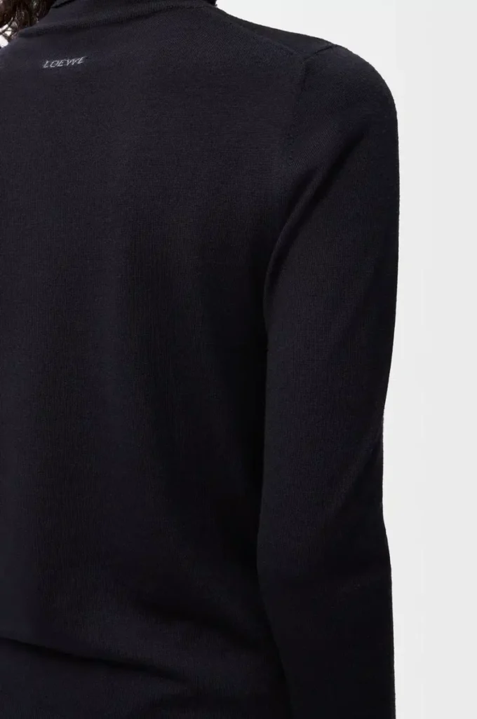 Pullover aus Wolle Marineblau/Grau