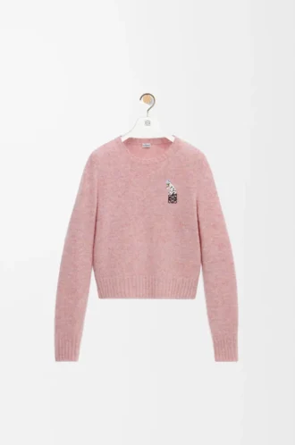 Pullover aus Wolle Rosa