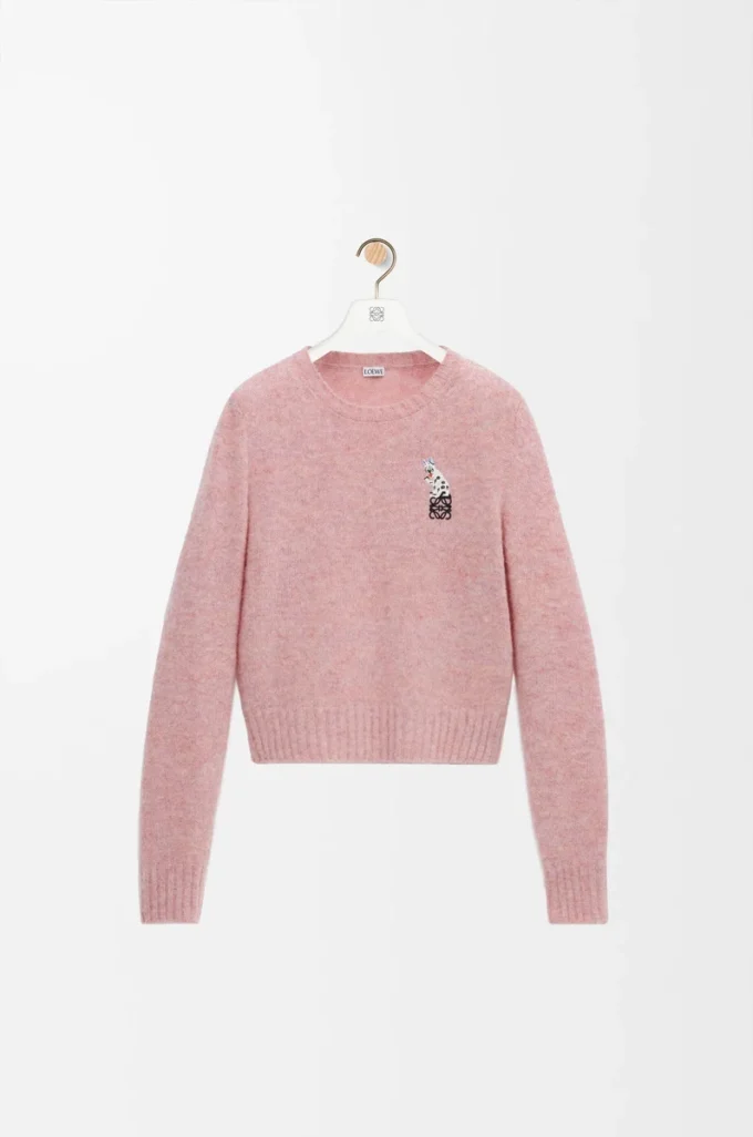 Pullover aus Wolle Rosa