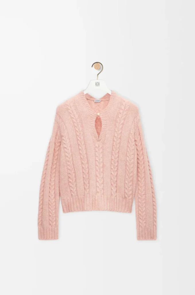 Pullover aus Wolle Rosa