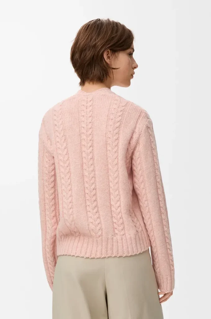 Pullover aus Wolle Rosa