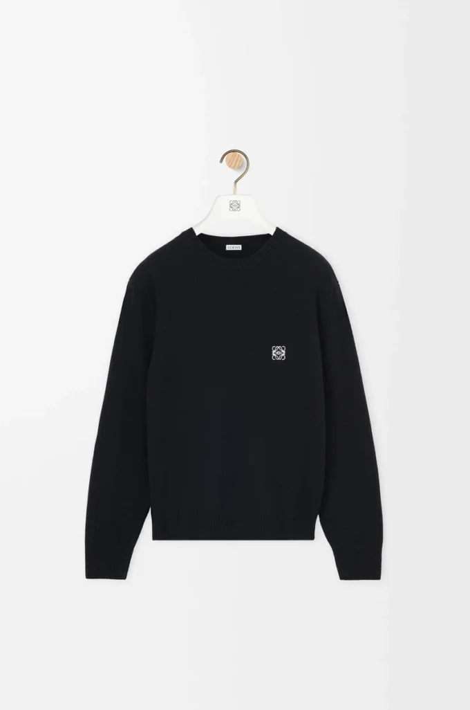 Pullover aus Wolle Schwarz