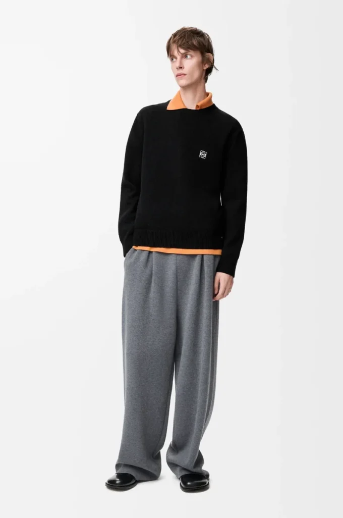 Pullover aus Wolle Schwarz