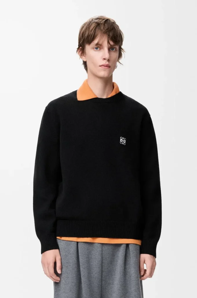 Pullover aus Wolle Schwarz
