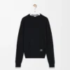 Pullover aus Wolle Schwarz/Grau
