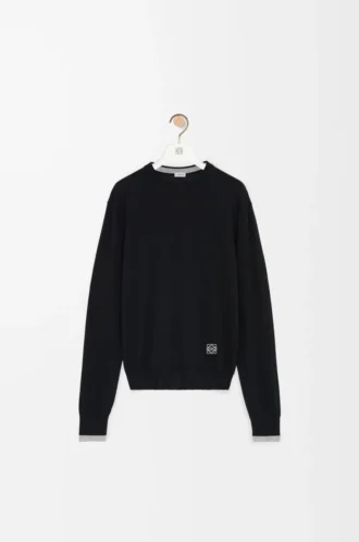 Pullover aus Wolle Schwarz/Grau