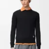 Pullover aus Wolle Schwarz/Grau