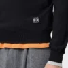 Pullover aus Wolle Schwarz/Grau