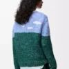 Pullover aus Wolle und Mohair Blau/Mehrfarbig