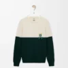 Pullover aus Wolle Weiß/Grün