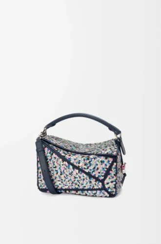 Puzzle 10 Confetti Tasche aus klassischem Kalbsleder Multicolor Puzzle 10 Confetti Tasche aus klassischem Kalbsleder Multicolor