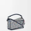 Puzzle 10 Confetti Tasche aus klassischem Kalbsleder Multicolor