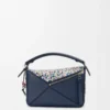 Puzzle 10 Confetti Tasche aus klassischem Kalbsleder Multicolor