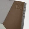 Puzzle-Bifold-Geldbörse aus klassischem Kalbsleder in Winterbraun/Aschegrau