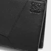 Puzzle-Geldbörse aus klassischem Kalbsleder Schwarz