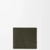 Puzzle-Münzfach aus klassischem Kalbsleder in Dark Khaki