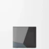Puzzle-Münzgeldbörse aus klassischem Kalbsleder in Asphalt Grey/Storm Blue