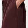 Pyjama-Hose aus Seide in Burgunderrot