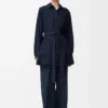 Pyjama-Hose aus Seide in Marineblau
