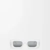 Rechteckige Sonnenbrille White