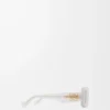 Rechteckige Sonnenbrille White