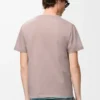 Regular Fit T-Shirt aus Baumwolle Hellrosa