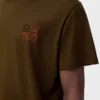 Regular Fit T-Shirt aus Baumwolle in Khaki Green