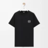 Regular Fit T-Shirt aus Baumwolle in Schwarz