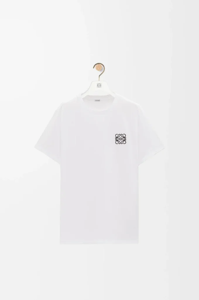Regular Fit T-Shirt aus Baumwolle in Weiß
