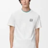 Regular Fit T-Shirt aus Baumwolle in Weiß