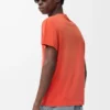 Regular Fit T-Shirt aus Baumwolle Orange