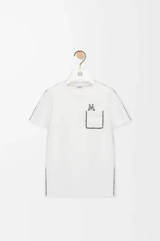Regular Fit T-Shirt aus Baumwolle Weiß
