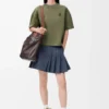 Regular Fit T-Shirt aus Baumwollmischung Khaki