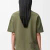 Regular Fit T-Shirt aus Baumwollmischung Khaki