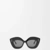 Retro Screen Sonnenbrille Schwarz