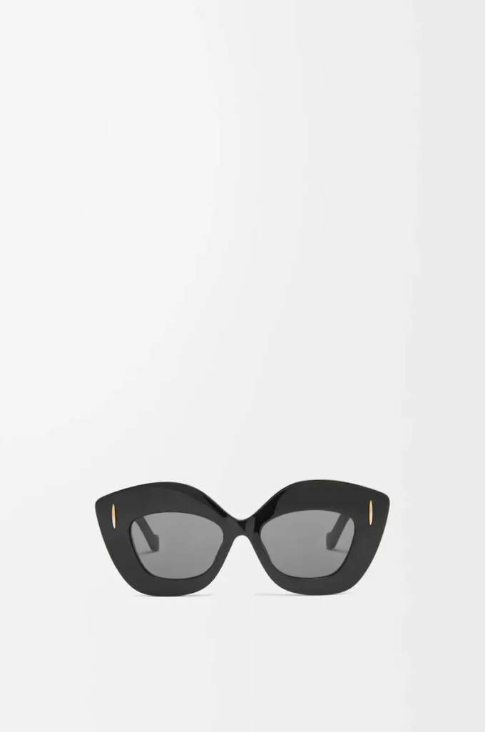 Retro Screen Sonnenbrille Schwarz